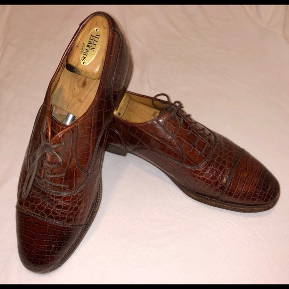 salvatore ferragamo alligator shoes